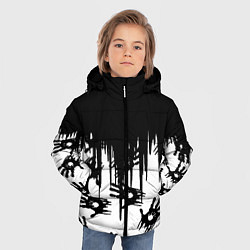 Куртка зимняя для мальчика Death Stranding отпечатки рук, цвет: 3D-красный — фото 2