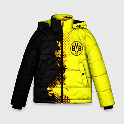 Куртка зимняя для мальчика Borussia fc sport краски, цвет: 3D-красный