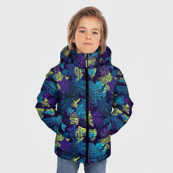 Куртка зимняя для мальчика Abstract vector pattern, цвет: 3D-светло-серый — фото 2