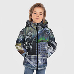Куртка зимняя для мальчика Черная пурга, цвет: 3D-черный — фото 2