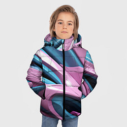 Куртка зимняя для мальчика Пластичная абстракция, цвет: 3D-красный — фото 2
