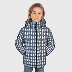 Куртка зимняя для мальчика Капли, цвет: 3D-светло-серый — фото 2