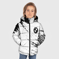 Куртка зимняя для мальчика BMW краски текстура брызги, цвет: 3D-красный — фото 2