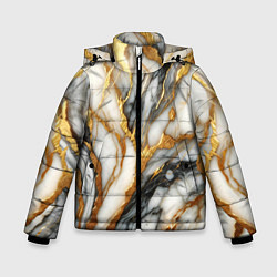Куртка зимняя для мальчика Мрамор - текстура, цвет: 3D-светло-серый