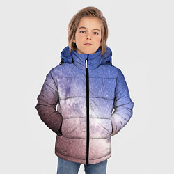 Куртка зимняя для мальчика Галактика млечный путь, цвет: 3D-светло-серый — фото 2