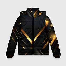 Зимняя куртка для мальчика Gold luxury black abstract