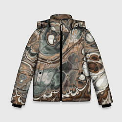 Зимняя куртка для мальчика Абстрактный разноцветный узор