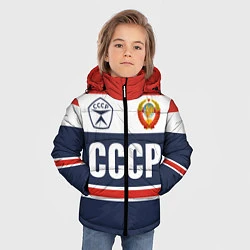 Куртка зимняя для мальчика СССР - Союз Советских Социалистических Республик, цвет: 3D-светло-серый — фото 2
