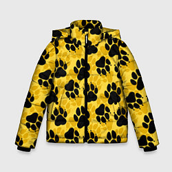 Куртка зимняя для мальчика Dogs paws, цвет: 3D-светло-серый