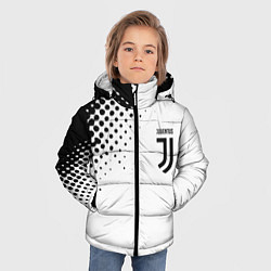 Куртка зимняя для мальчика Juventus sport black geometry, цвет: 3D-черный — фото 2