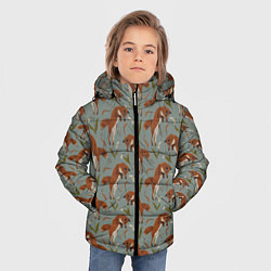 Куртка зимняя для мальчика Лисы и подснежники, цвет: 3D-черный — фото 2