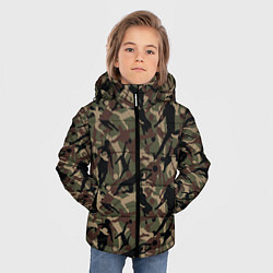 Куртка зимняя для мальчика Футбол - камуфляж, цвет: 3D-красный — фото 2