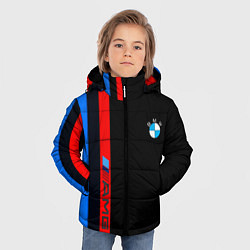 Куртка зимняя для мальчика BMW amg sport, цвет: 3D-красный — фото 2