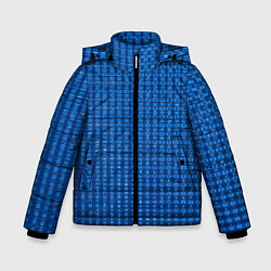 Зимняя куртка для мальчика Графический эффект с меняющимся прямоугольником в