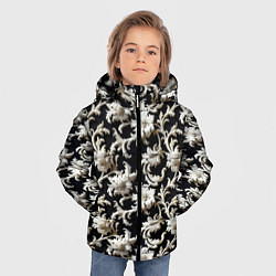 Куртка зимняя для мальчика Узор в стиле барокко, цвет: 3D-светло-серый — фото 2