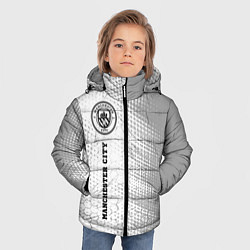Куртка зимняя для мальчика Manchester City sport на светлом фоне по-вертикали, цвет: 3D-черный — фото 2