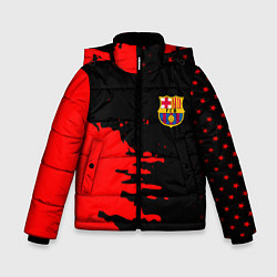 Куртка зимняя для мальчика Barcelona краски спорт, цвет: 3D-черный
