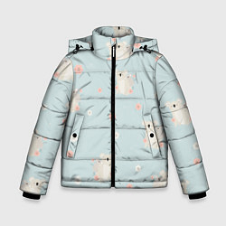 Зимняя куртка для мальчика Коалы и цветы