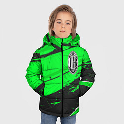 Куртка зимняя для мальчика AC Milan sport green, цвет: 3D-черный — фото 2