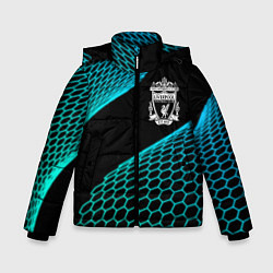 Куртка зимняя для мальчика Liverpool football net, цвет: 3D-черный