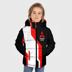 Куртка зимняя для мальчика Mitsubishi red uniform, цвет: 3D-светло-серый — фото 2