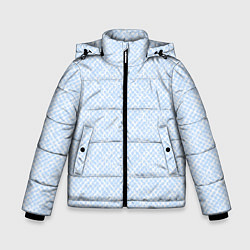 Зимняя куртка для мальчика Паттерн бело-голубой