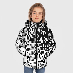 Куртка зимняя для мальчика Камуфляж городской, цвет: 3D-черный — фото 2