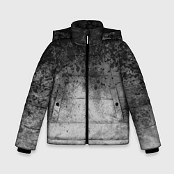 Зимняя куртка для мальчика Абстракция - серые чернила