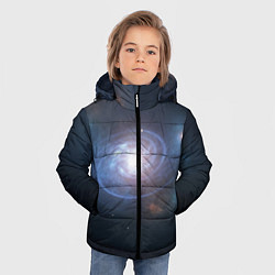 Куртка зимняя для мальчика Спиральная галактика, цвет: 3D-красный — фото 2