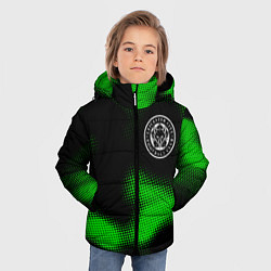 Куртка зимняя для мальчика Leicester City sport halftone, цвет: 3D-черный — фото 2