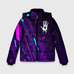 Куртка зимняя для мальчика Death Stranding neon gaming, цвет: 3D-черный