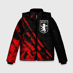 Куртка зимняя для мальчика Aston Villa sport grunge, цвет: 3D-красный