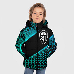 Куртка зимняя для мальчика Leeds United football net, цвет: 3D-черный — фото 2