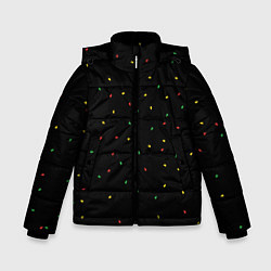 Куртка зимняя для мальчика Разноцветные семена, цвет: 3D-красный