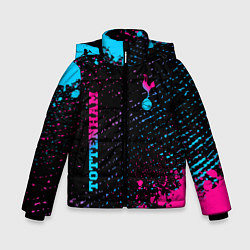 Куртка зимняя для мальчика Tottenham - neon gradient вертикально, цвет: 3D-черный