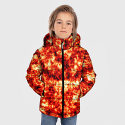 Куртка зимняя для мальчика Vulcan lava texture, цвет: 3D-черный — фото 2