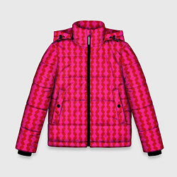 Зимняя куртка для мальчика Паттерн из красных кругов