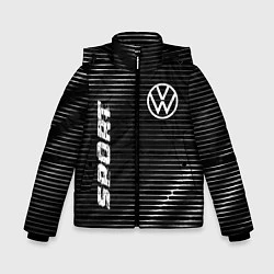 Куртка зимняя для мальчика Volkswagen sport metal, цвет: 3D-черный