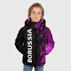 Куртка зимняя для мальчика Borussia pro football по-вертикали, цвет: 3D-черный — фото 2