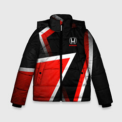 Зимняя куртка для мальчика Honda - красные треугольники