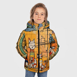 Куртка зимняя для мальчика Котеечки, цвет: 3D-красный — фото 2