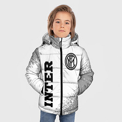 Куртка зимняя для мальчика Inter sport на светлом фоне вертикально, цвет: 3D-черный — фото 2