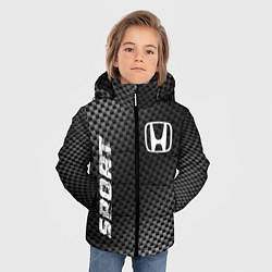 Куртка зимняя для мальчика Honda sport carbon, цвет: 3D-черный — фото 2