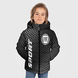 Куртка зимняя для мальчика Fiat sport carbon, цвет: 3D-черный — фото 2