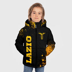 Куртка зимняя для мальчика Lazio - gold gradient вертикально, цвет: 3D-черный — фото 2