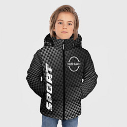 Куртка зимняя для мальчика Nissan sport carbon, цвет: 3D-черный — фото 2