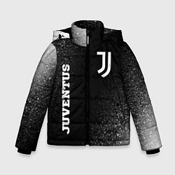 Куртка зимняя для мальчика Juventus sport на темном фоне вертикально, цвет: 3D-черный