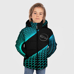 Куртка зимняя для мальчика Jaguar electro hexagon, цвет: 3D-черный — фото 2