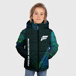 Куртка зимняя для мальчика Forza Horizon glitch blue, цвет: 3D-черный — фото 2