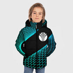 Куртка зимняя для мальчика Daewoo electro hexagon, цвет: 3D-черный — фото 2